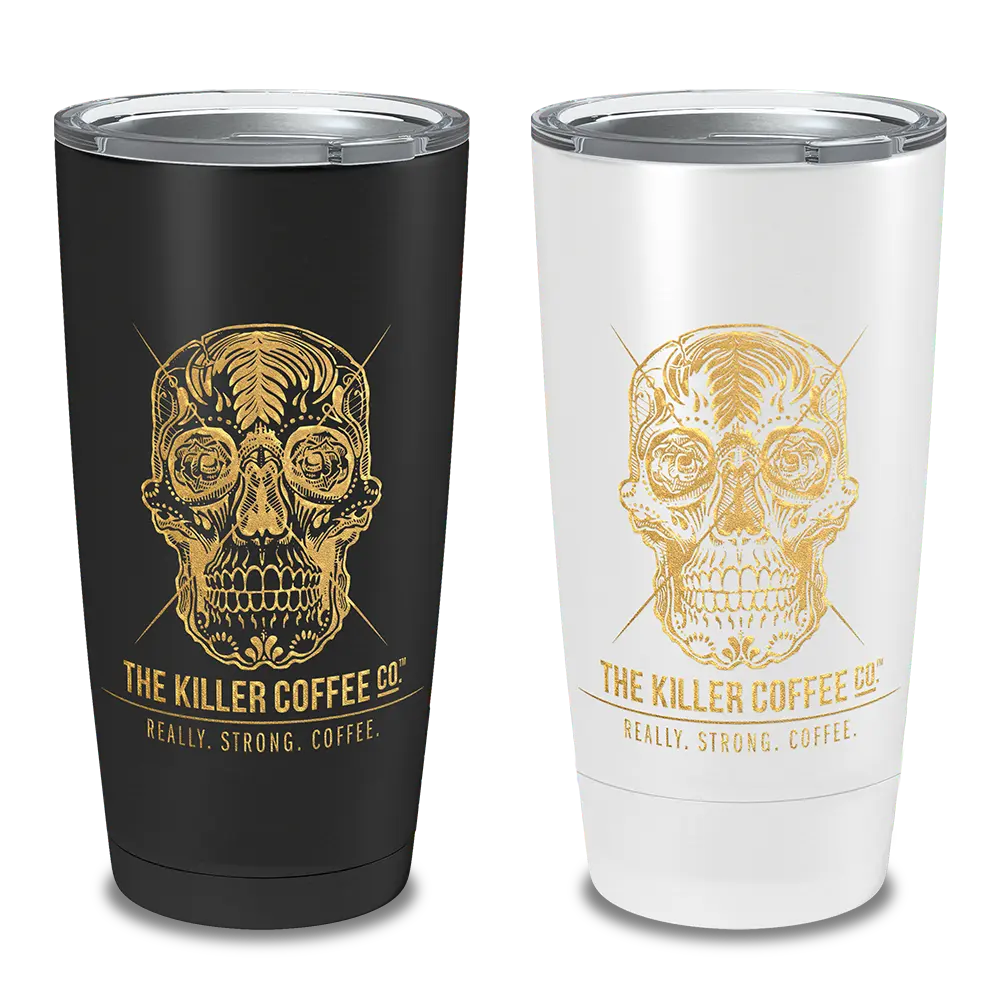 stainless steel double-walled killer coffee tumbler