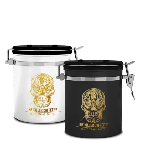 airtight one-way-valve coffee storage tin