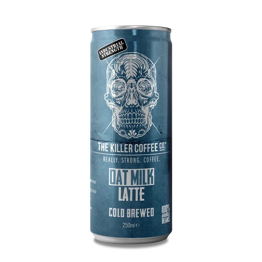 Killer Coffee oat milk latte cold brew canned coffee